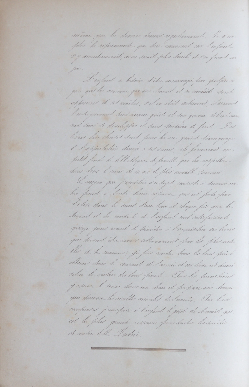 Manuscrit original de Louis Théodore Vernier, feuillet 24/24